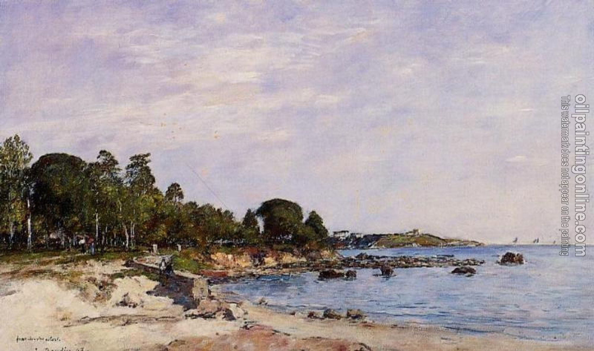 Boudin, Eugene - Juan-les-Pins, the Bay and the Shore